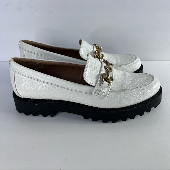 Circus NY by Sam Edelman White Faux Alligator embossed “Deana” Loafer, 9 - Picture 12 of 12
